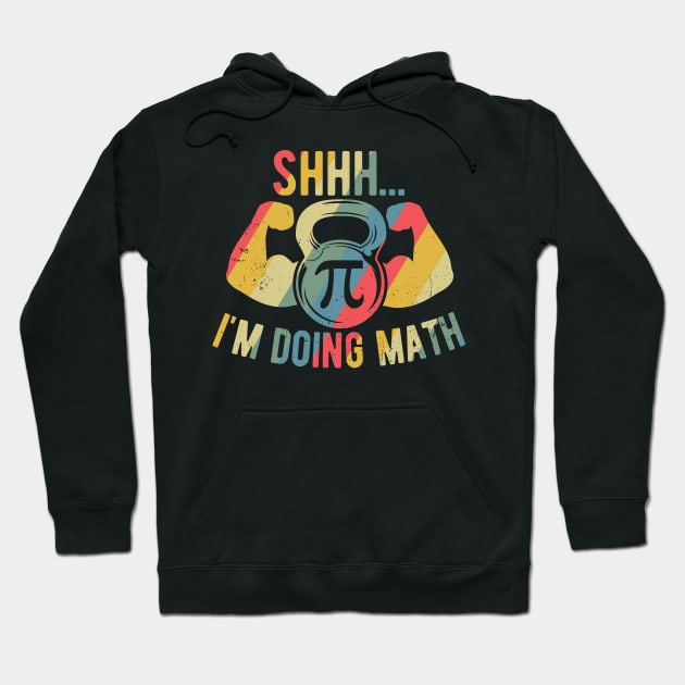 Shhh Im Doing Math Weight Lifting Gym Lover Motivation Gymer Hoodie by Gaming champion